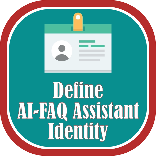 AI-FAQ Assistant Identity Badge