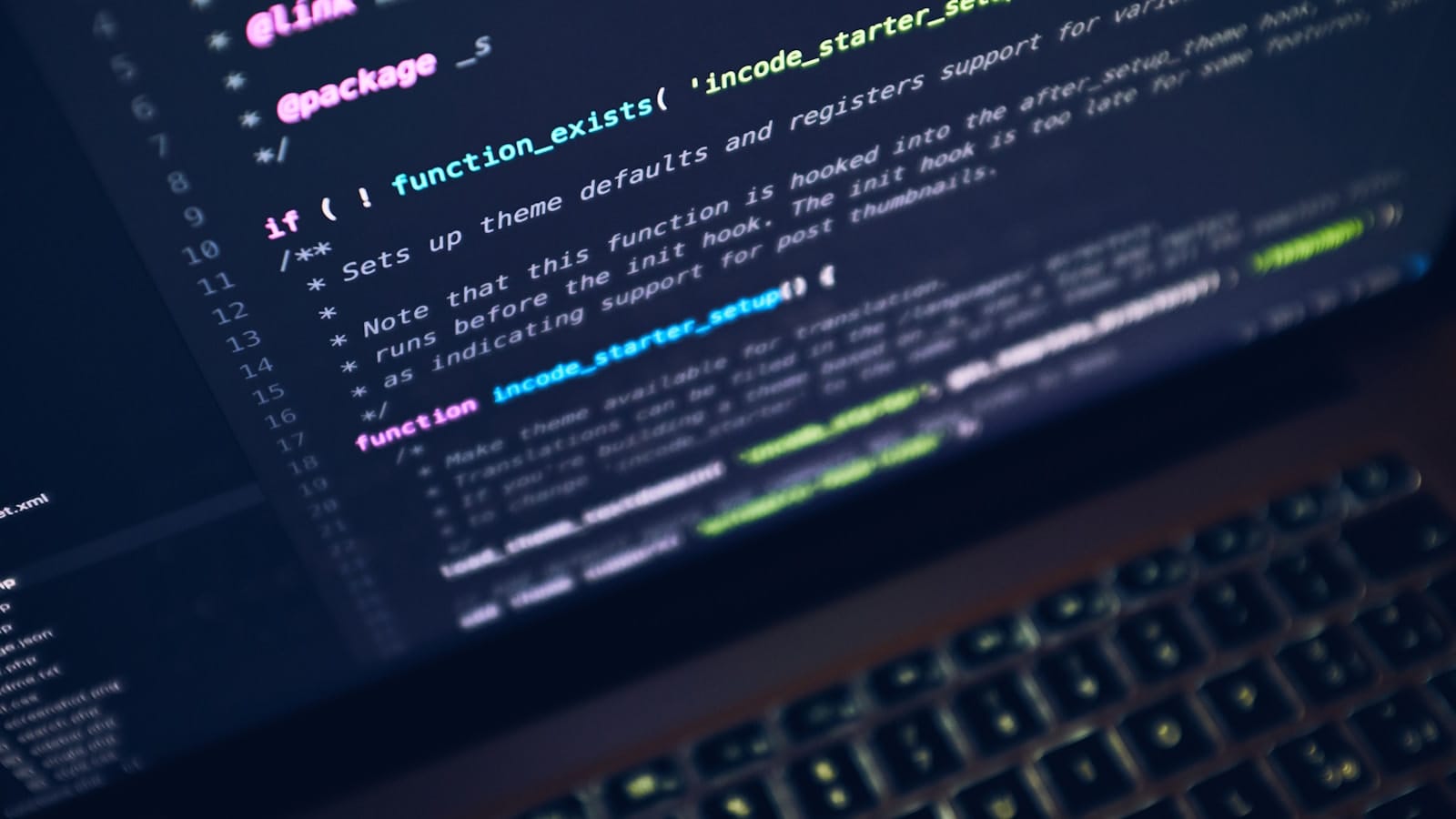 Laptop with website maintenance dashboard